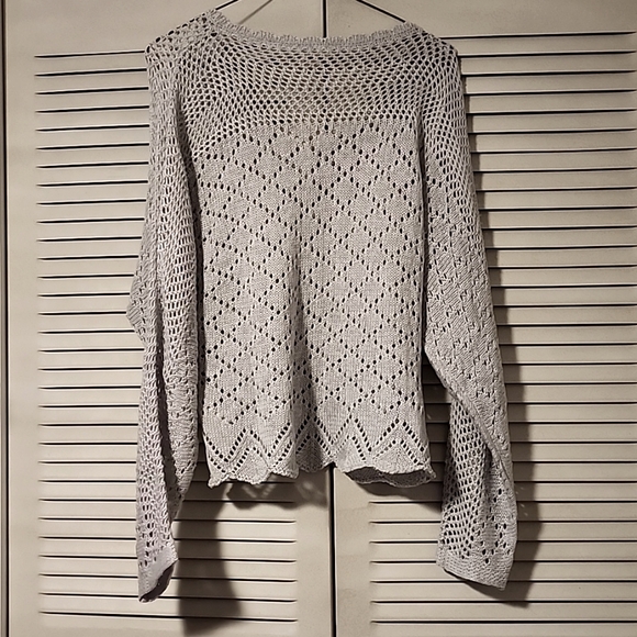 Light gray blue knit sweater size small from hem & thread - Picture 3 of 4